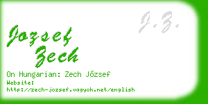 jozsef zech business card
